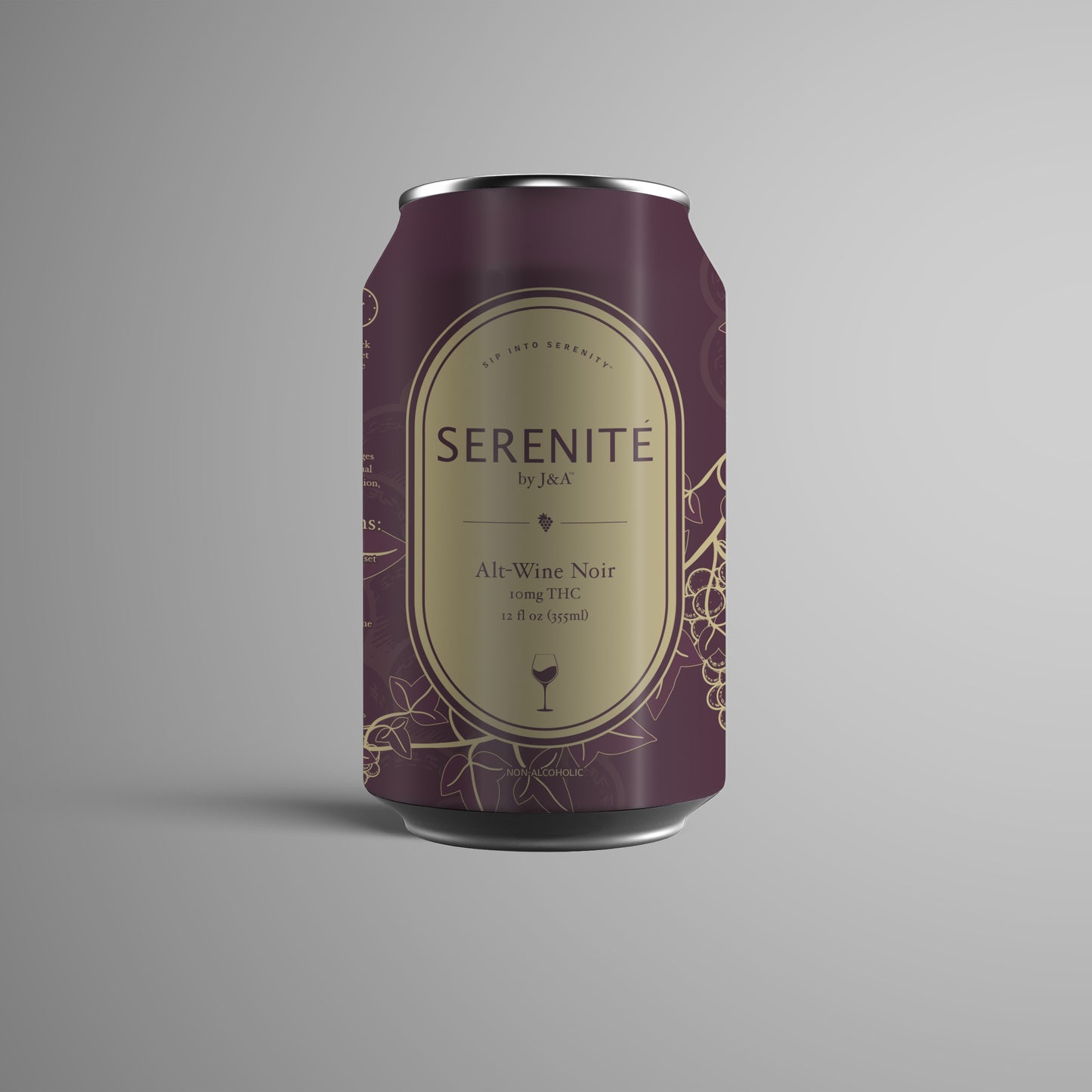 Serenité Noir - Infused, Non-Alcoholic Alt-Wine Can