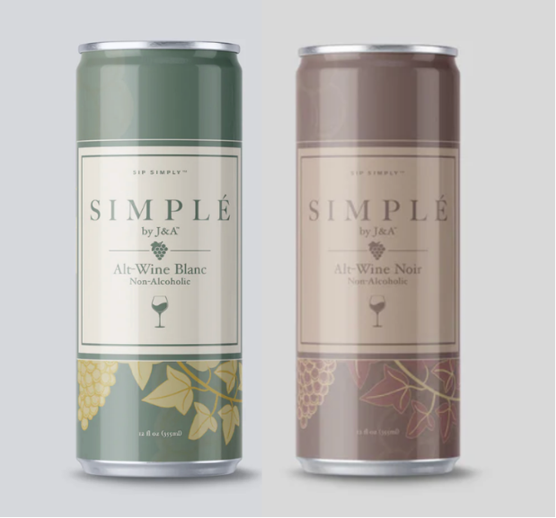 Simplé Blanc duo bundle; non-alcoholic alt wine 2-pack by J&A Atelier