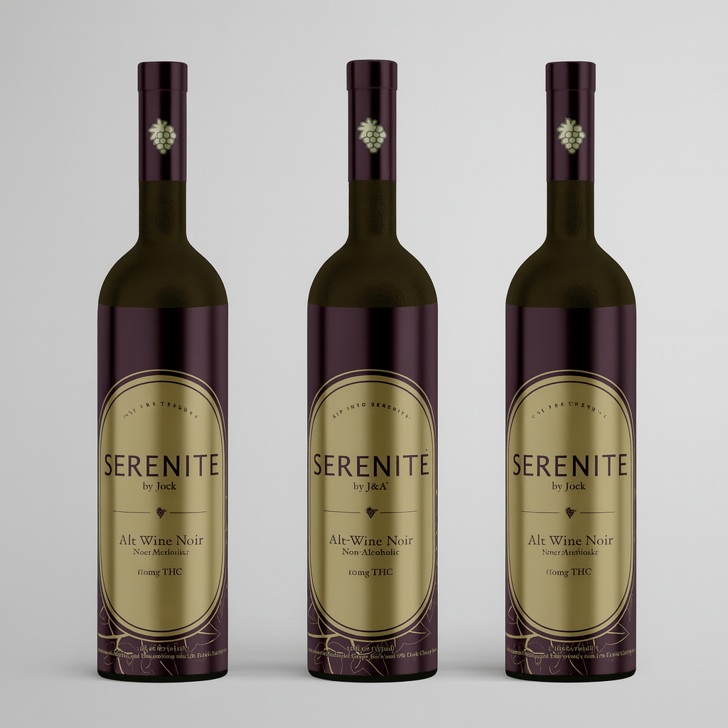 Serenité Noir Infused Alt-Wine Bottle