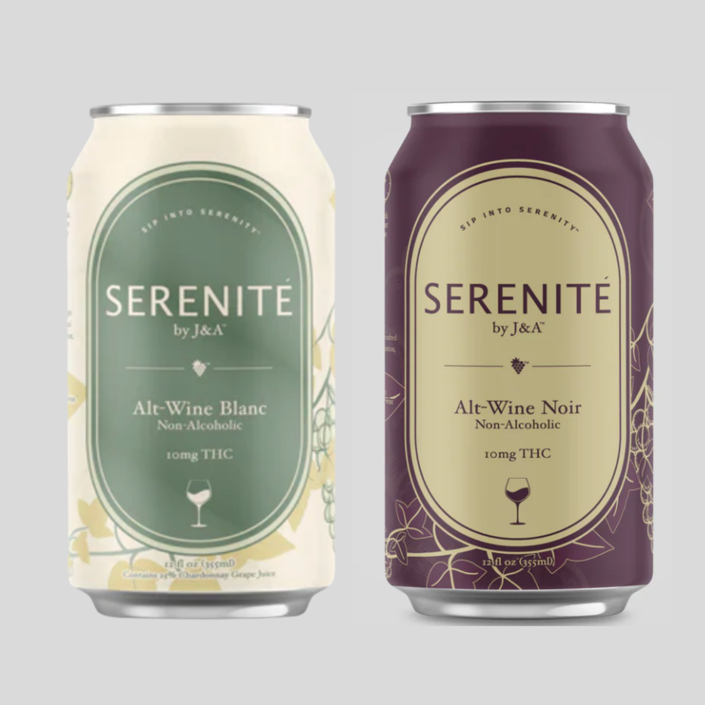 SERENITÉ by J&A | Bundle | THC-Infused Alt-Wine | 2 Pack Cans